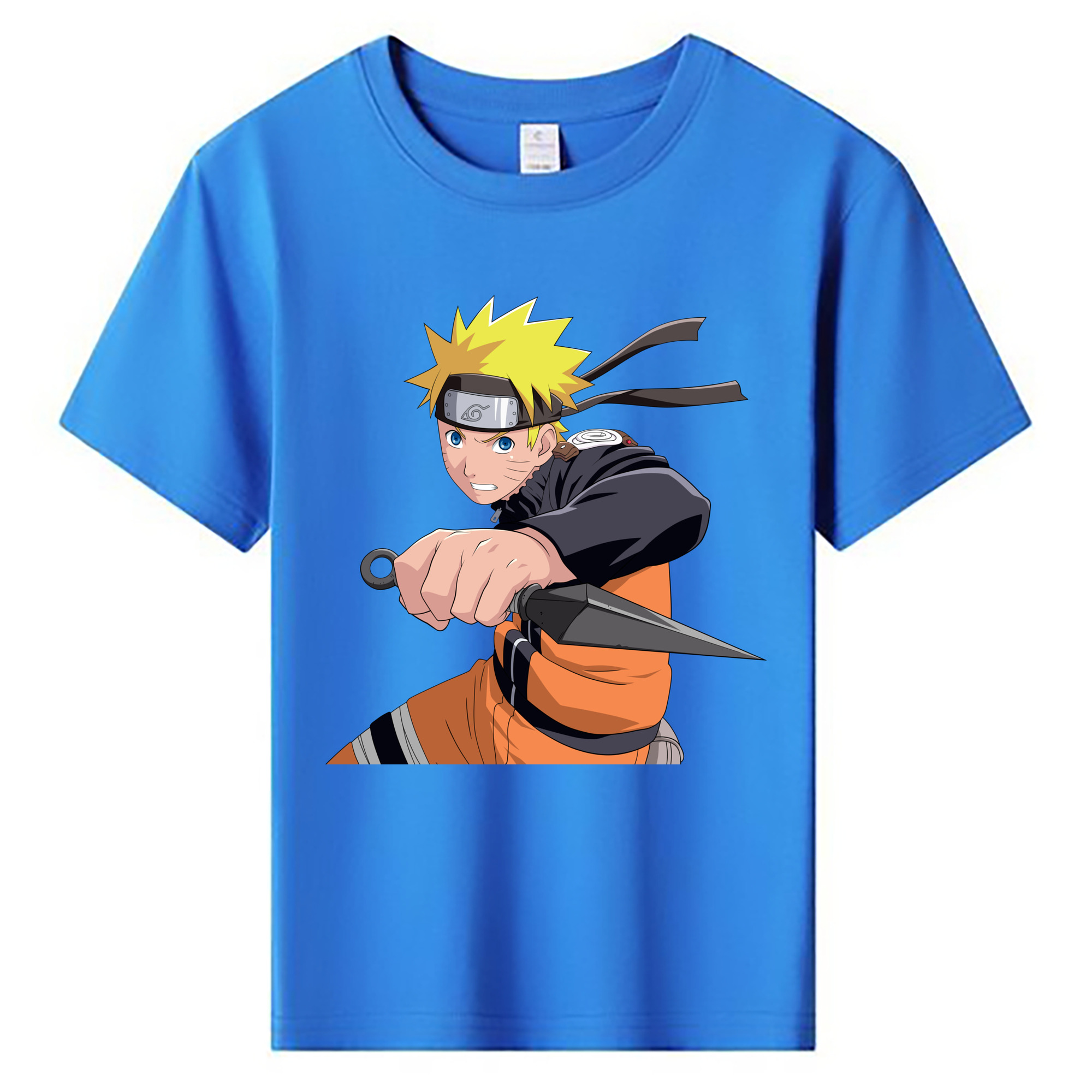 （画像用） NARUTO -ナルト- うずまき ナルト Uzumaki Naruto 綿100％キッズTシャツ（フロントプリント）